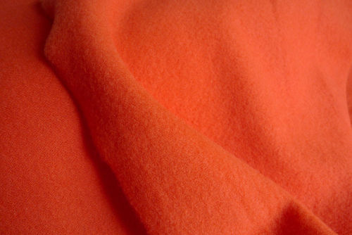 orange kapptyg ull kashmir i metervara